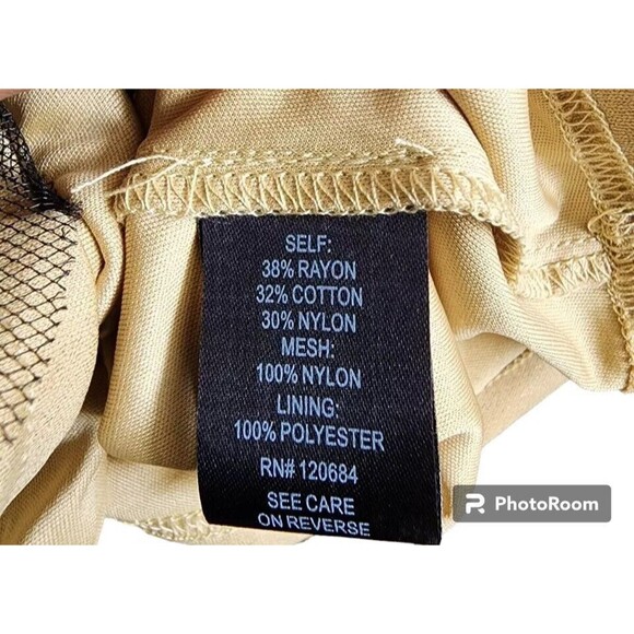 Torrid Lace Cocktail Dress Underskirt Lined Black/Gold NEW Size 22 - Picture 7 of 8